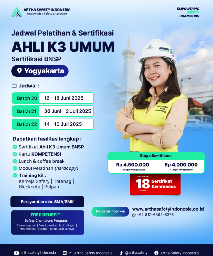 Ahli K3 Umum Sertifikasi BNSP Yogyakarta