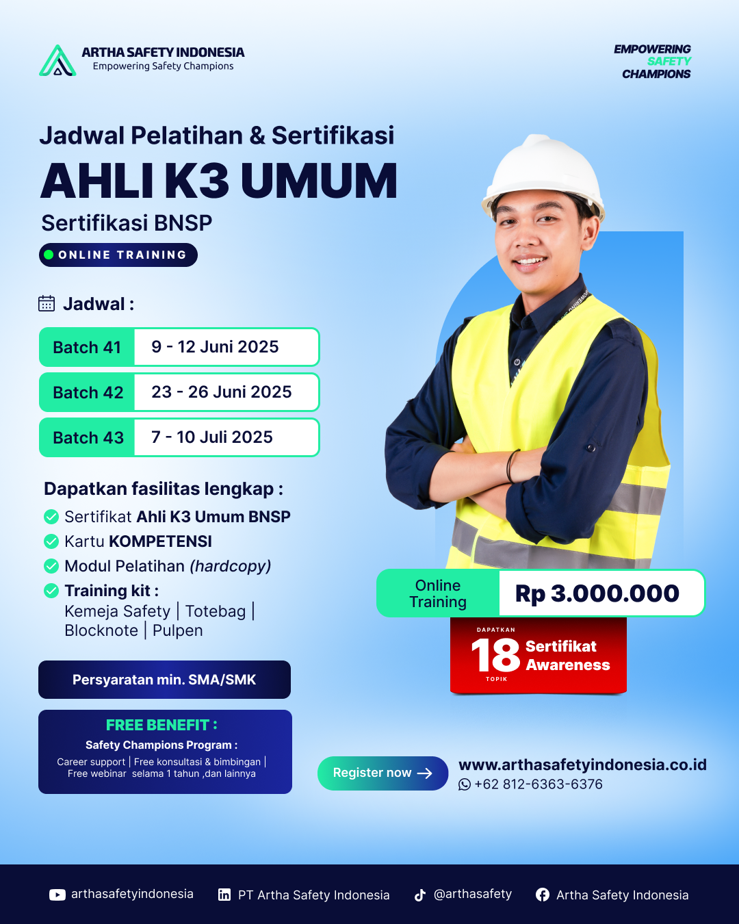 Ahli K3 Umum Sertifikasi BNSP