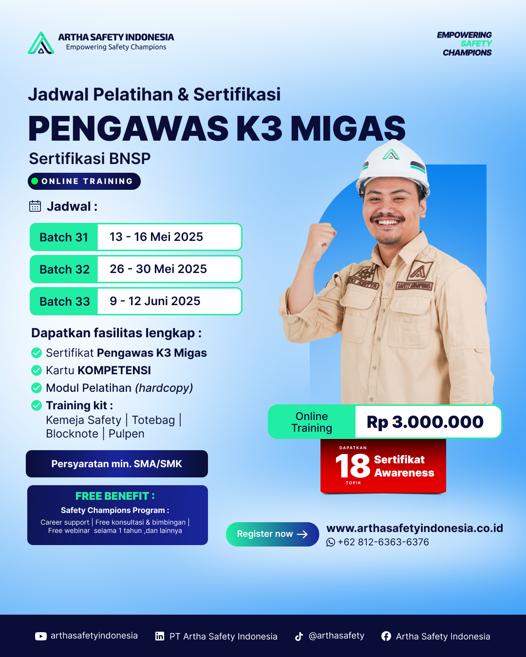 Pengawas K3 Migas Sertifikasi BNSP