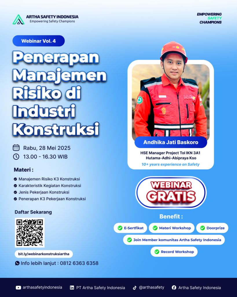Webinar Gratis Konstruksi Artha Safety Indonesia
